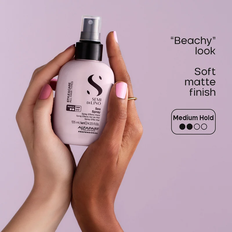 Alfaparf Milano Semi Di Lino Style&Care Sea Spray 125ml - spray al sale tenuta media