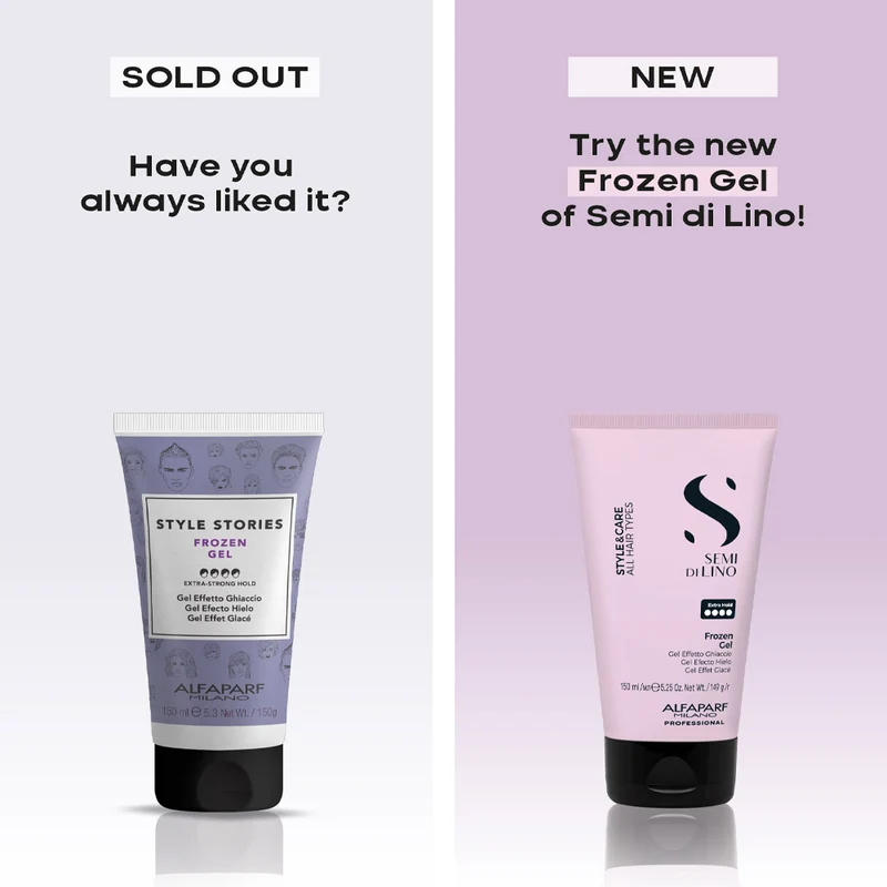 Alfaparf Milano Semi Di Lino Style&Care Frozen Gel 150ml - gel effetto ghiaccio
