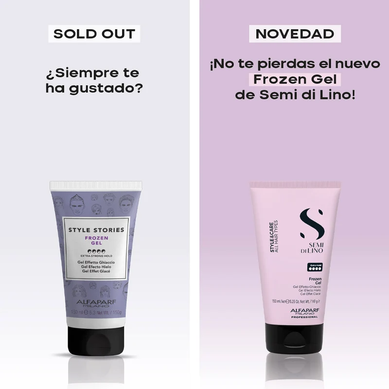 Alfaparf Milano Semi Di Lino Style&Care Frozen Gel 150ml - gel effetto ghiaccio