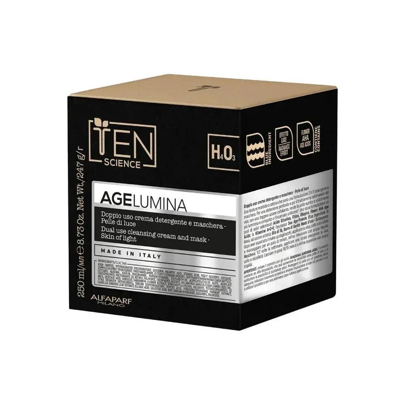 TEN Doppio Uso Crema Detergente e Maschera Pelle di luce 250ml