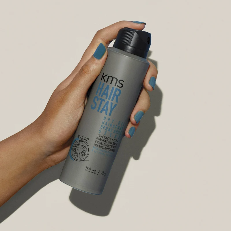 KMS Hairstay Dry Oil Hairspray 150ml - lacca tenuta leggera anticrespo