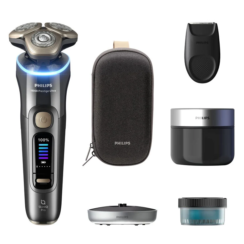 Philips i9000 Prestige Ultra XP9402/31 Rasoio elettrico Wet & Dry con SkinIQ Pro