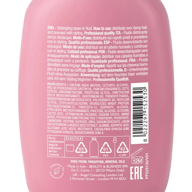 Alfaparf Milano Semi Di Lino Moisture Nutritive Detangling Fluid 125ml - fluido districante senza risciacquo