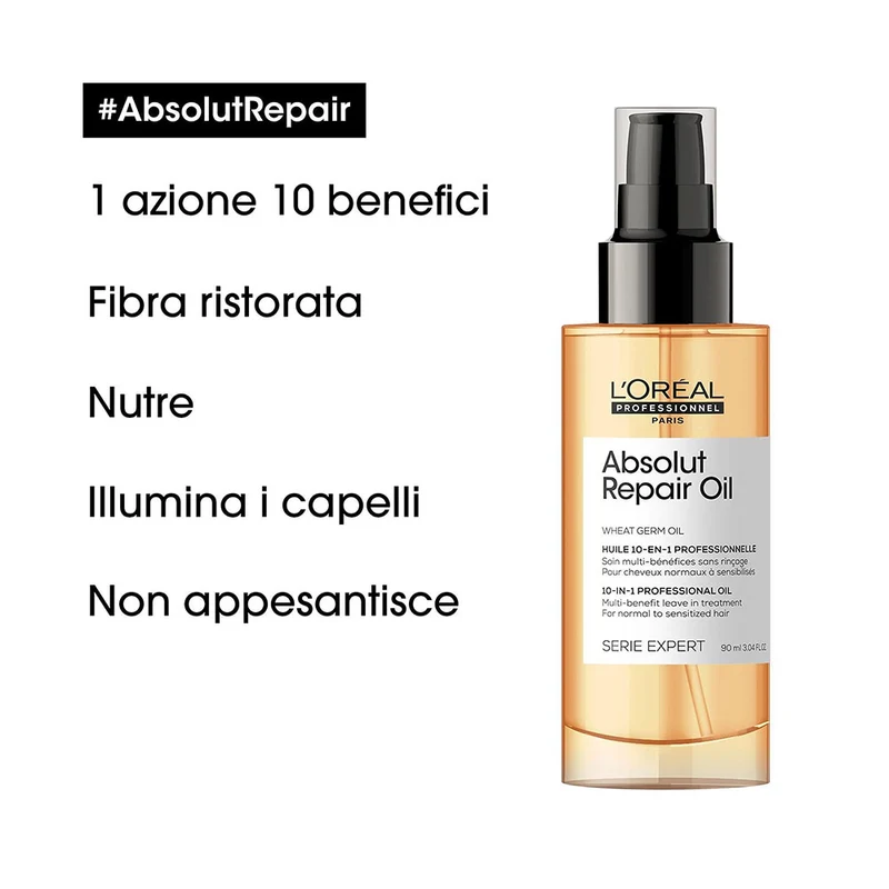 L'Oréal Professionnel Paris Serie Expert Absolut Repair Golden Mask 250ml - maschera per capelli danneggiati