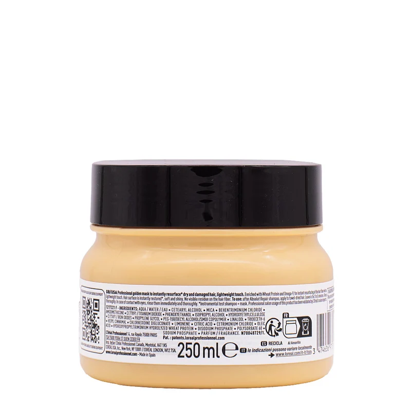 L'Oréal Professionnel Paris Serie Expert Absolut Repair Golden Mask 250ml - maschera per capelli danneggiati