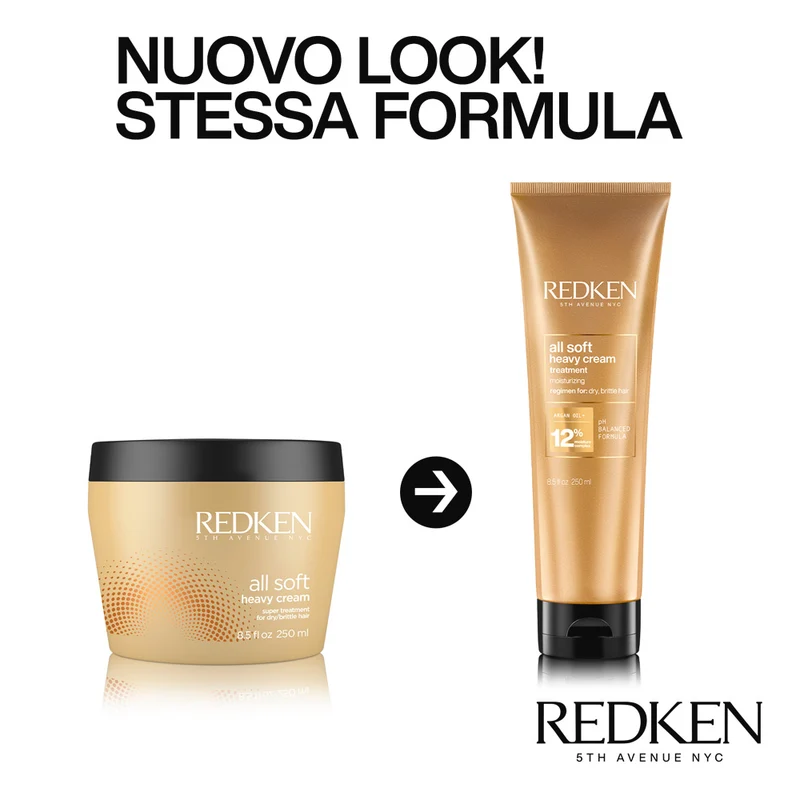 Redken All Soft Heavy Cream Treatment 250ml - maschera per capelli secchi
