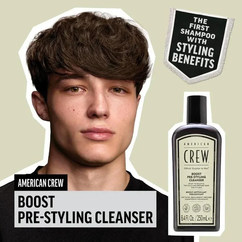 American Crew Boost Pre-Styling Cleanser shampoo uomo volumizzante 250ml