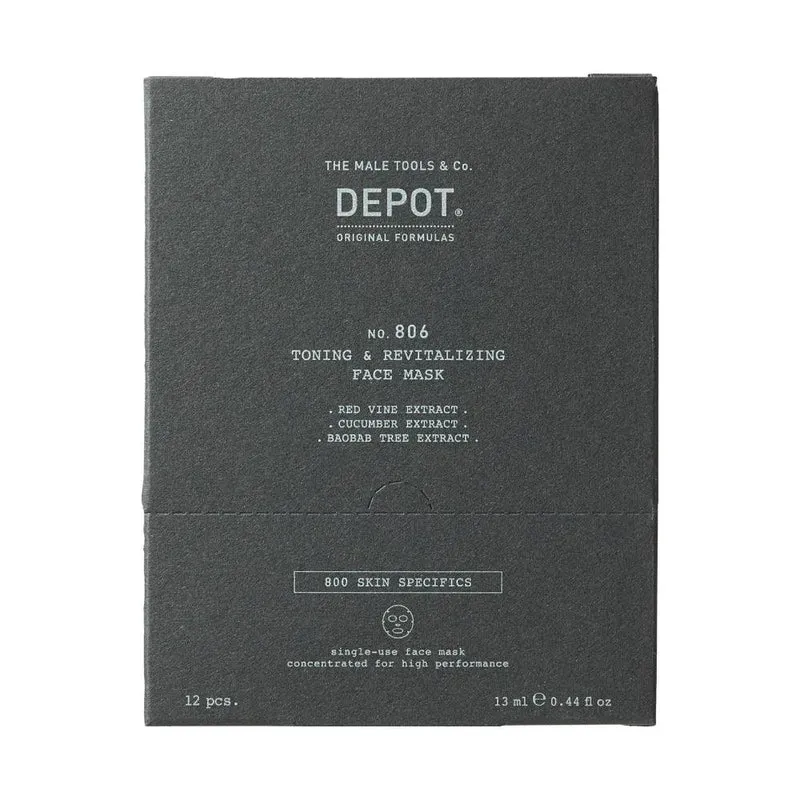 Depot No. 806 Toning & Revitalizing Face Mask 12x13ml