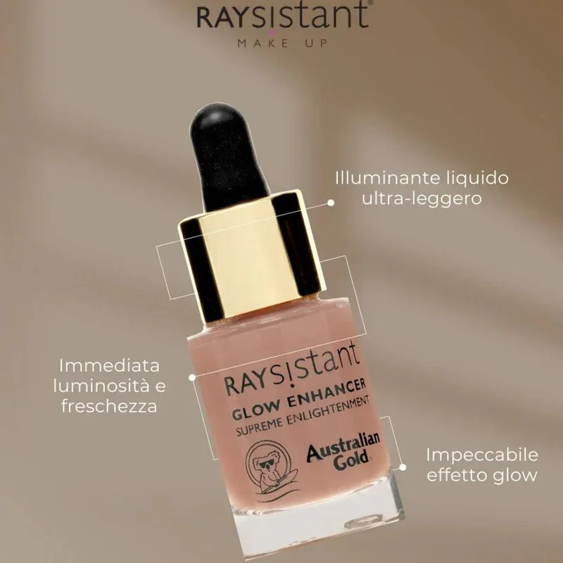 Australian Gold Raysistant Glow Enhancer illuminante liquido viso 14ml