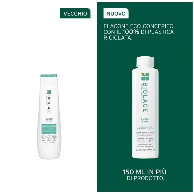 Biolage Scalp Sync Calming Shampoo cuoio capelluto secco o sensibile 400ml