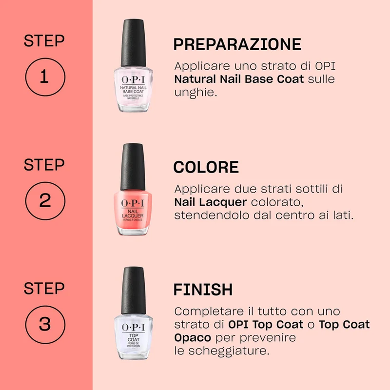 OPI Nail Laquer Spring 26 The New OPIcons Queens Rule 15ml - smalto rosa pesca scintillante