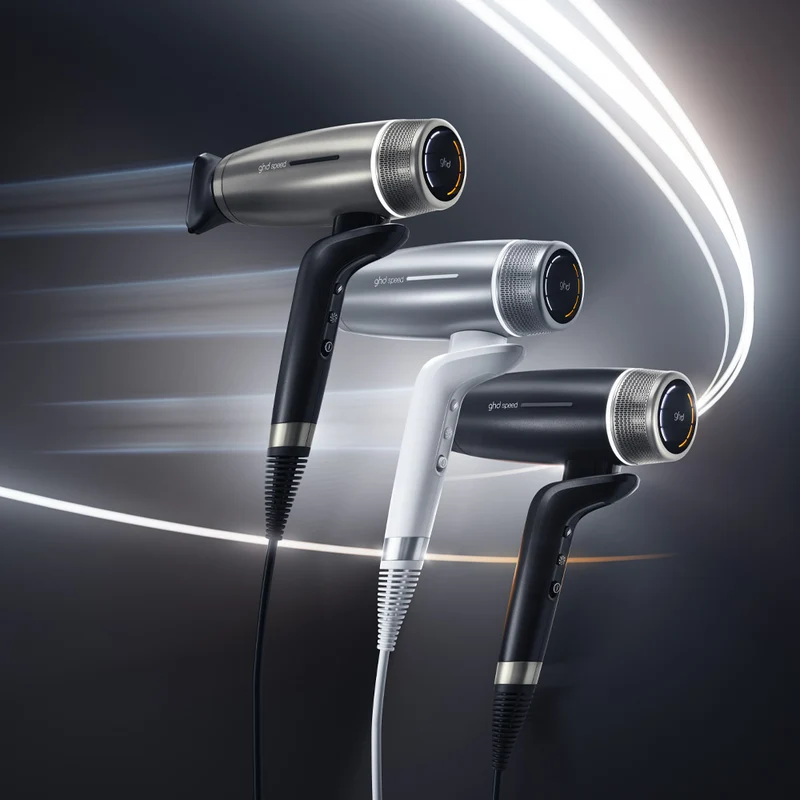Ghd Speed Silver White - asciugacapelli ionico