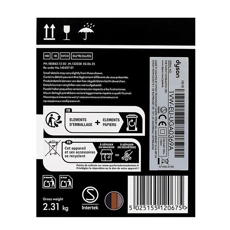 Dyson Supersonic r Professional Steel / Violet - asciugacapelli