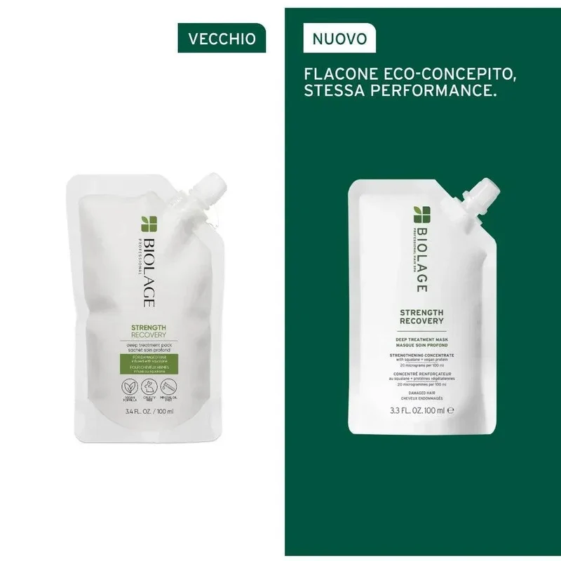 Biolage Strength Recovery Deep Treatment Pack maschera capelli fragili 100ml
