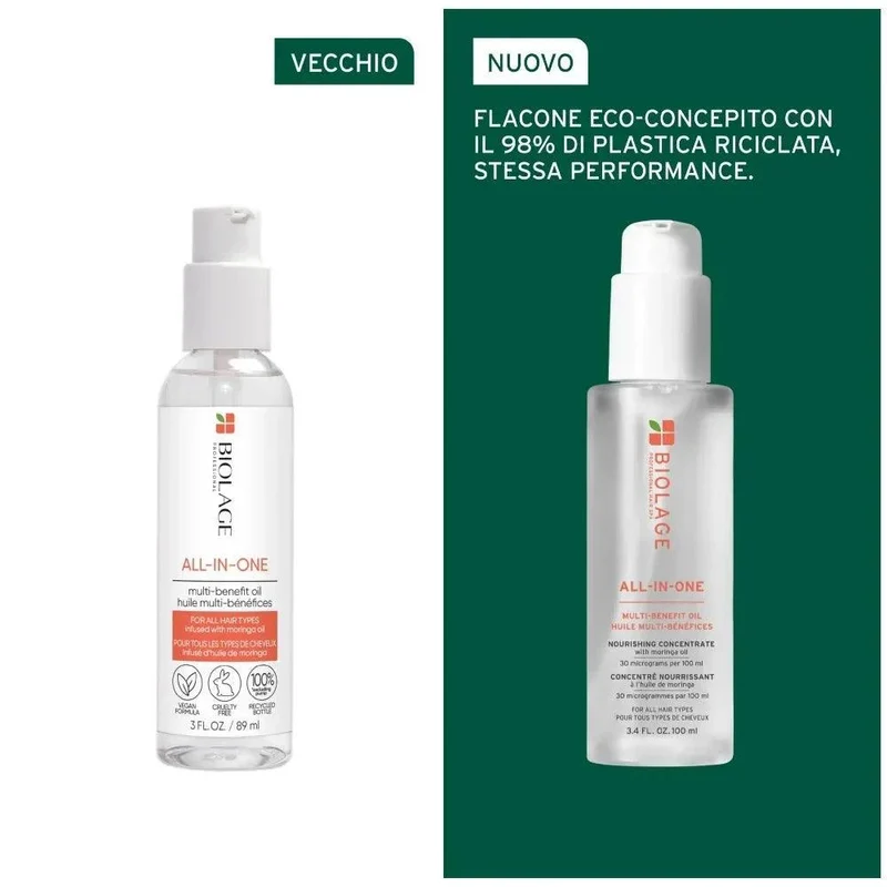 Biolage All-In-One Olio Styling Multi-Beneficio per Tutti i Capelli 100ml
