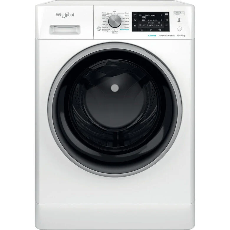 Whirlpool FreshCare Lavasciuga a libera installazione - FFWDD 107436 BSV IT