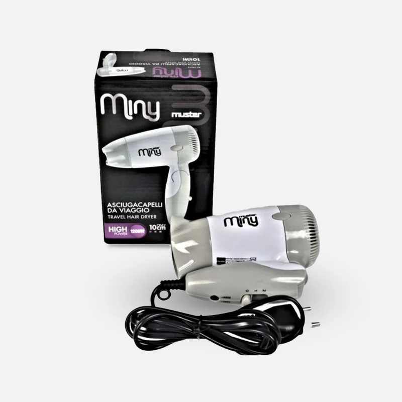 Muster Asciugacapelli da Viaggio Miny 1200W