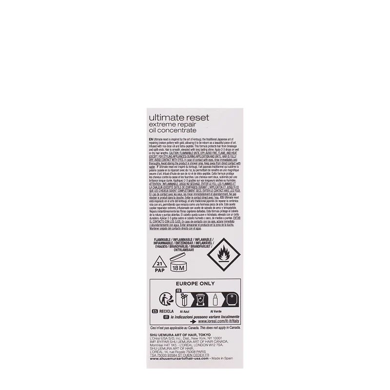 Shu Uemura Ultimate Reset Oil 50ml - olio riparatore