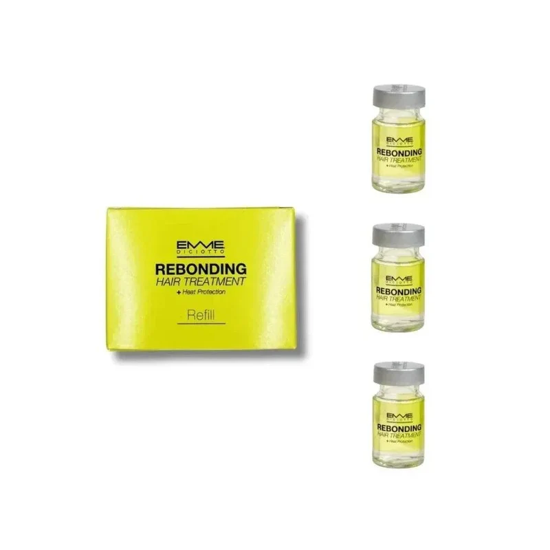 Rebonding Hair Treatment + Heat Protection Emmediciotto 3 fiale capelli danneggiati