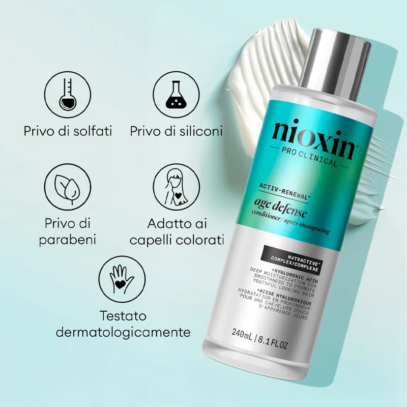 Nioxin Age Defense Conditioner 240ml - balsamo rinforzante