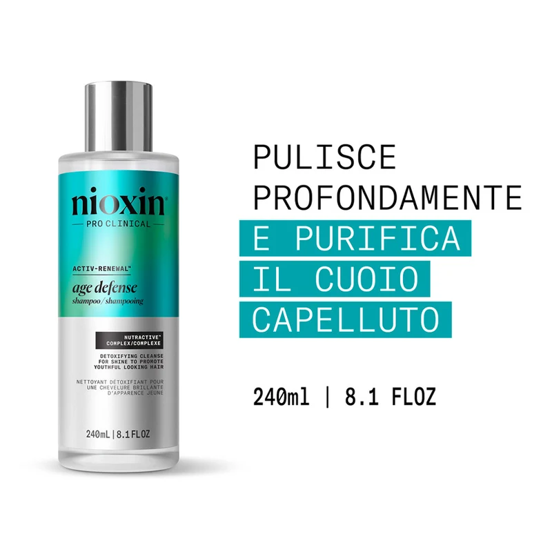 Nioxin Age Defense Shampoo 475ml - shampoo purificante