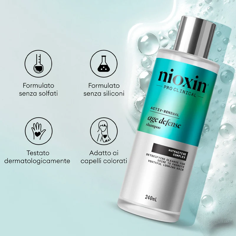 Nioxin Age Defense Shampoo 240ml - shampoo purificante