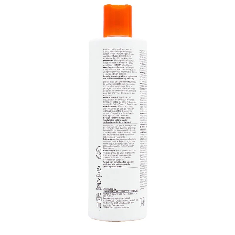 Paul Mitchell Color Protect Shampoo 500ml - shampoo quotidiano capelli colorati