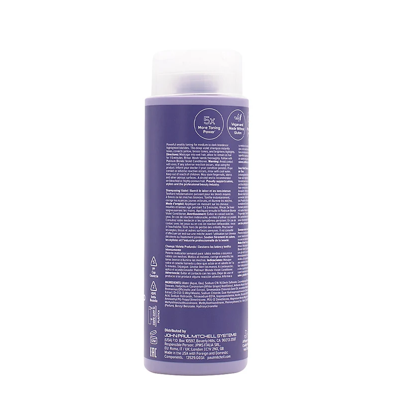 Paul Mitchell Platinum Plus Deep Violet Shampoo 300ml - shampoo viola intenso antigiallo