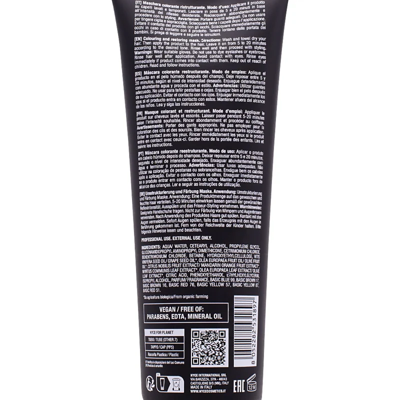 Nyce Dyemask Therapy Chestnut Brown 250ml - maschera riflessante