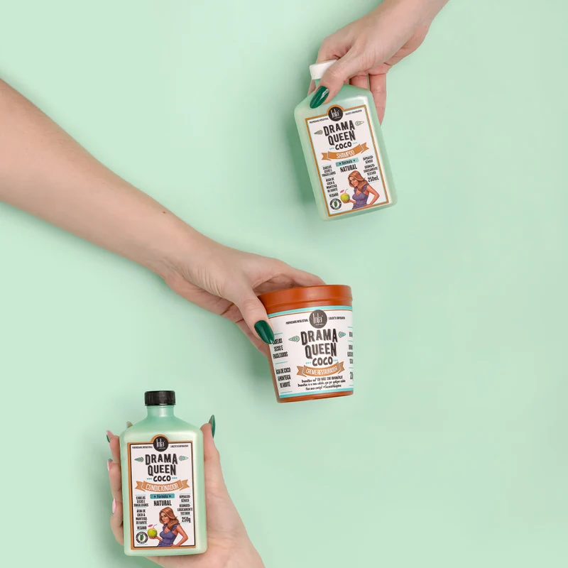 Lola From Rio Drama Queen Coco Shampoo 250ml Condicionador 250ml Creme Restaurador 230gr
