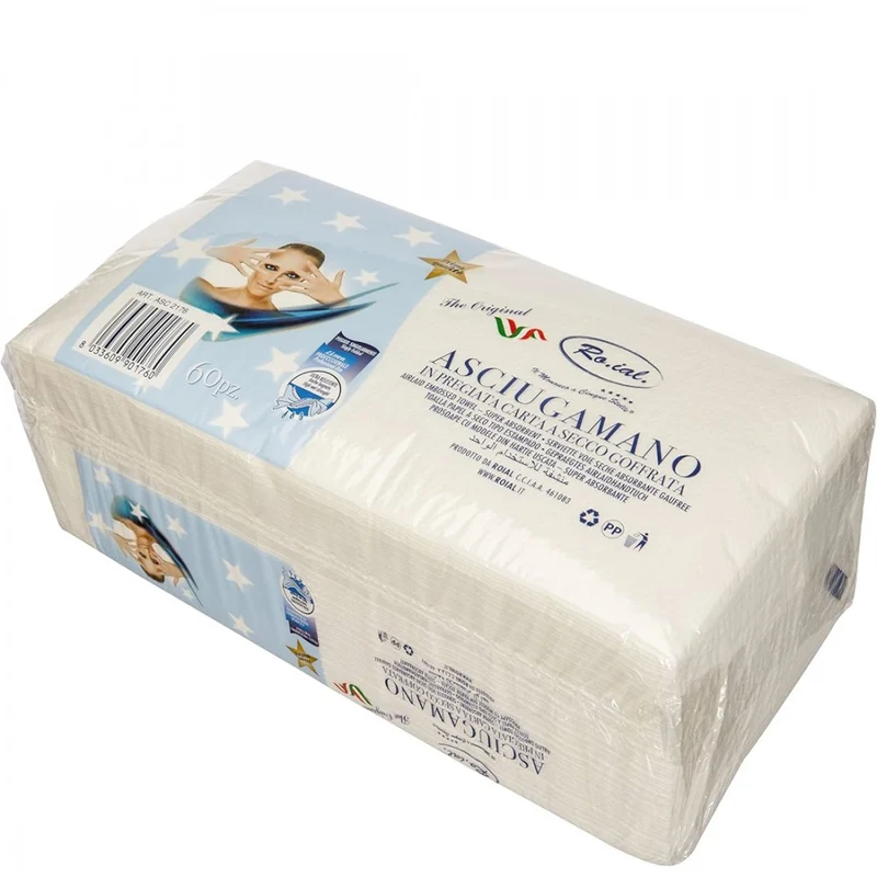 Asciugamani Monouso Piegati Roial 60Pz