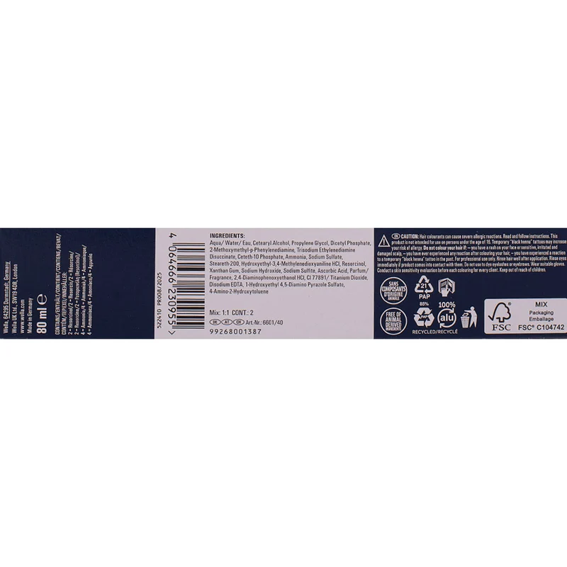 Wella Koleston Perfect ME+ Pure Naturals 4/0 Castano Medio 80ml - colorazione permanente