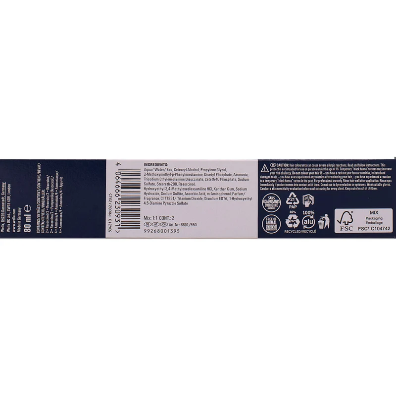 Wella Koleston Perfect Me+ Pure Naturals 55/0 Castano Chiaro Intenso 80ml - colorazione permanente
