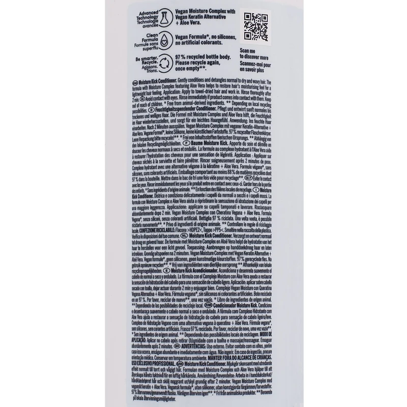Schwarzkopf Professional Bonacure Moisture Kick Conditioner Aloe Vera 1000ml - balsamo nutriente districante