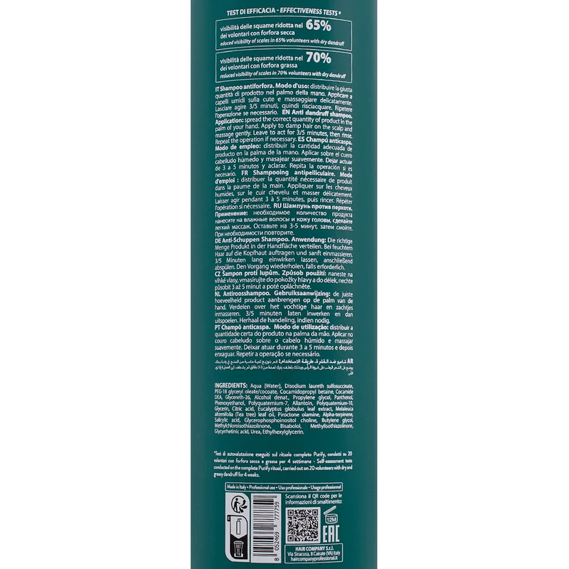 Hair Company Double ActionAnti Dandruff Shampoo 1000ml - shampoo anti forfora