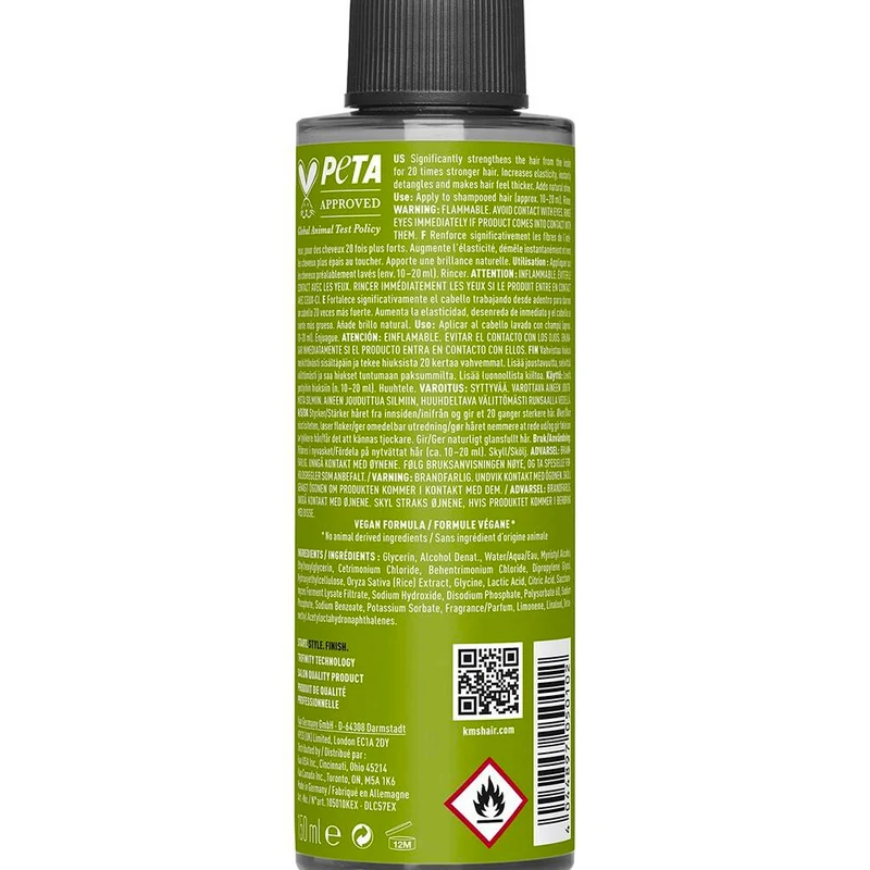 KMS Add Volume Liquid Strenght Rinse 150ml - fluido rinforzante ed ispessente