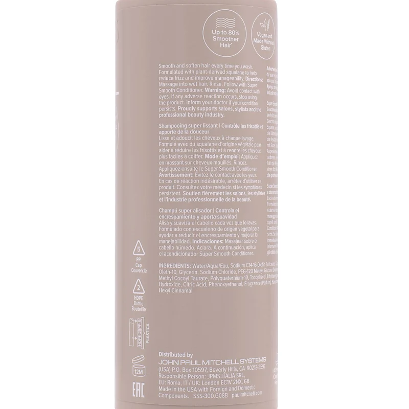 Paul Mitchell Super Smooth Shampoo 300ml - shampoo anti crespo
