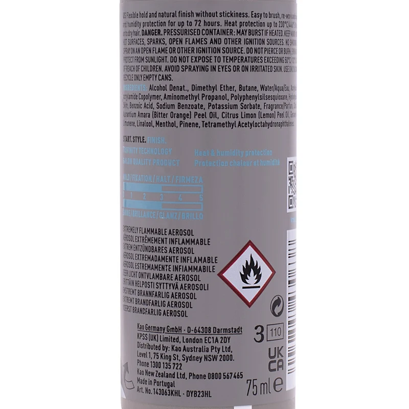 KMS Hairstay Working Hairspray 75ml - lacca tenuta flessibile