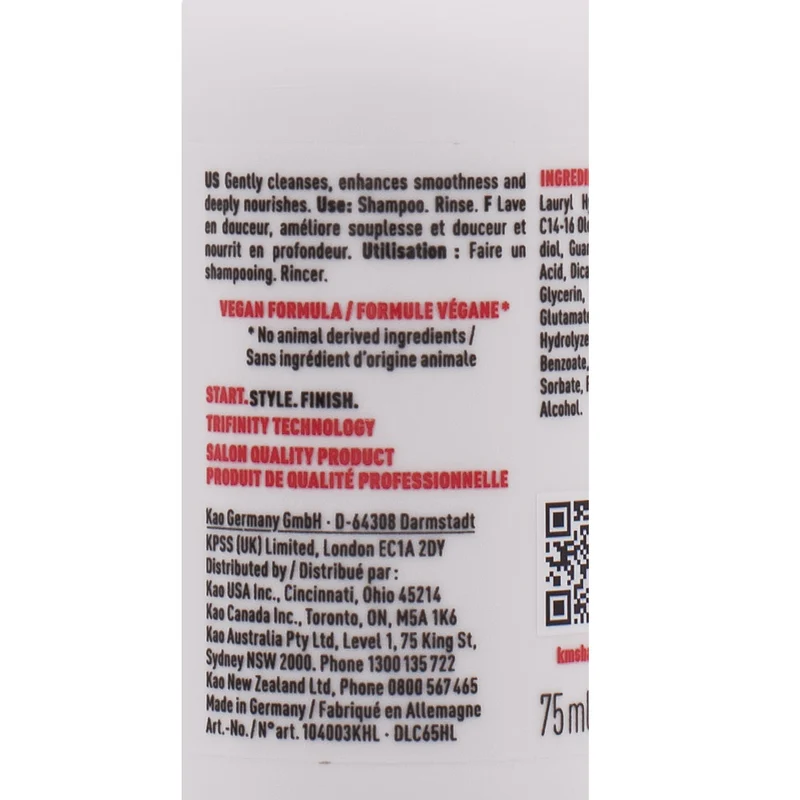 KMS All Smooth Shampoo 75ml - shampoo anti crespo