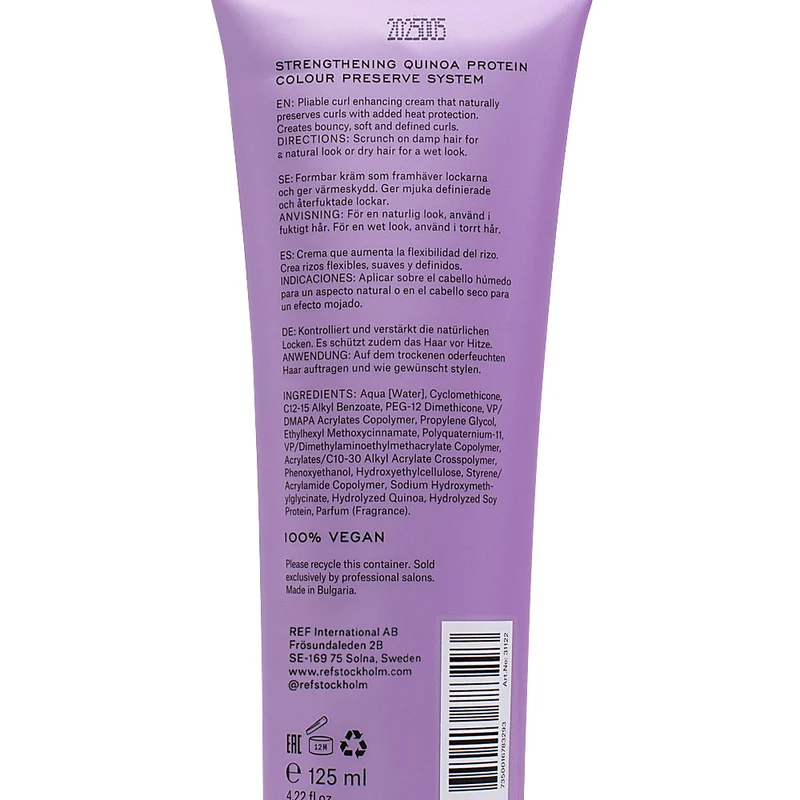 Stockholm Sweden Ref Curl Power N°244 125ml - crema definizione capelli ricci