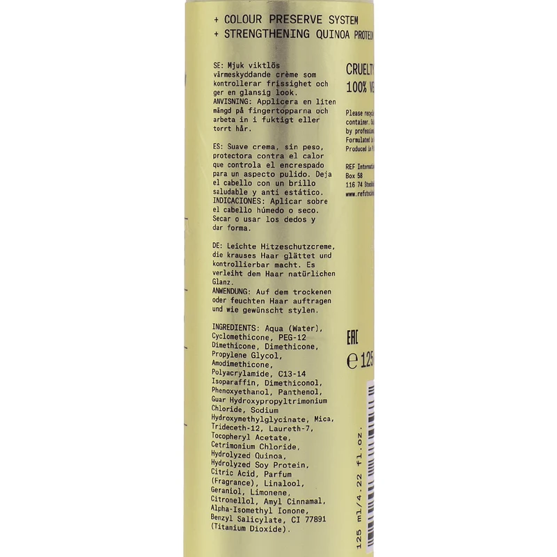 Stockholm Sweden Ref Stay Smooth N°241 125ml - crema protezione calore anticrespo