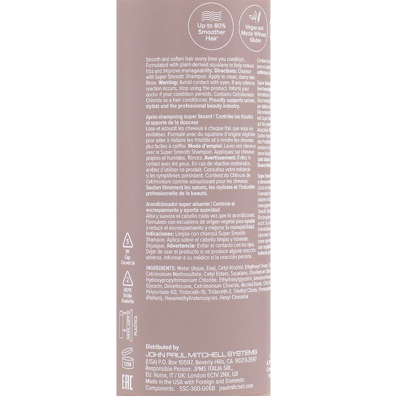 Paul Mitchell Super Smooth Conditioner 300ml - balsamo anti crespo