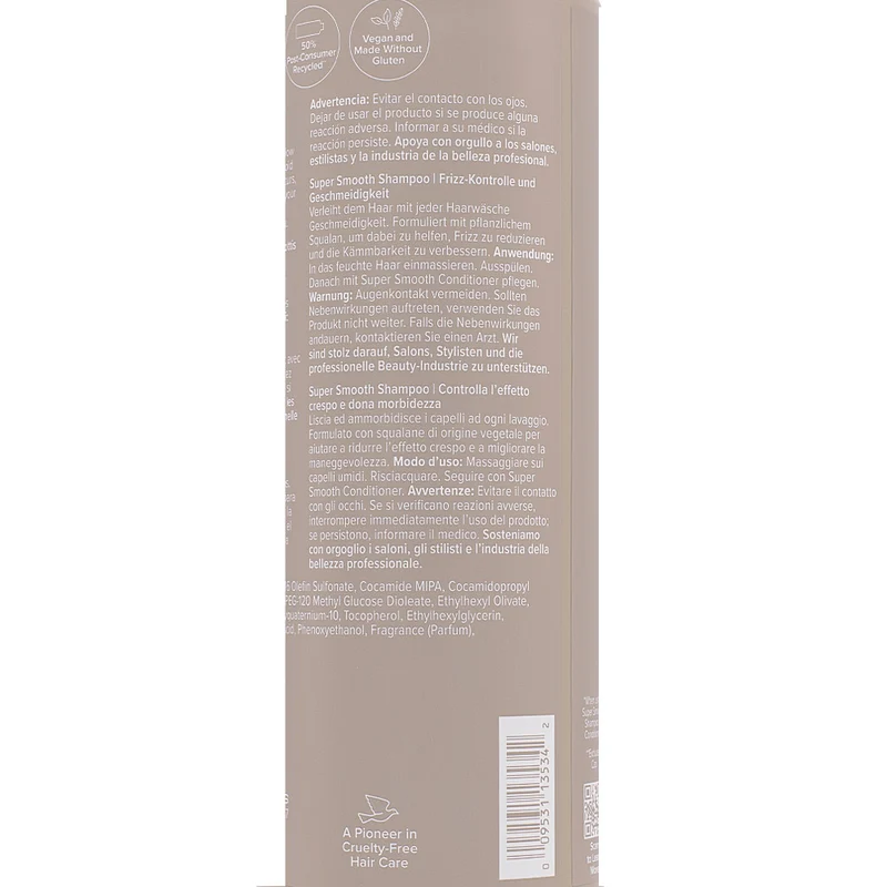 Paul Mitchell Super Smooth Shampoo 1000ml - shampoo anti crespo