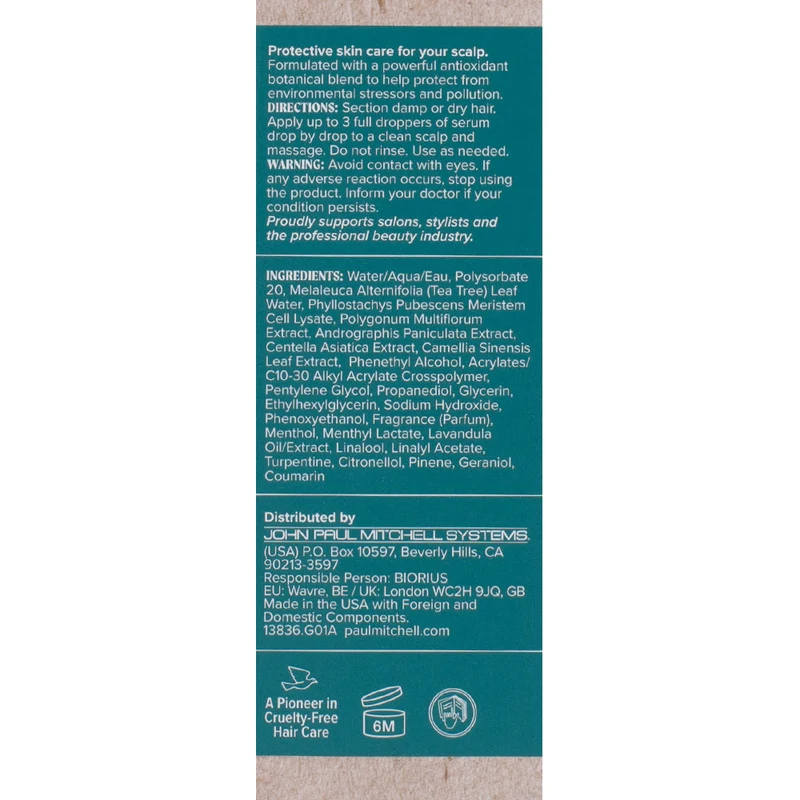 Paul Mitchell Tea Tree Special Scalp Wellness Scalp Defense Serum 55ml - protezione quotidiana del cuoio capelluto