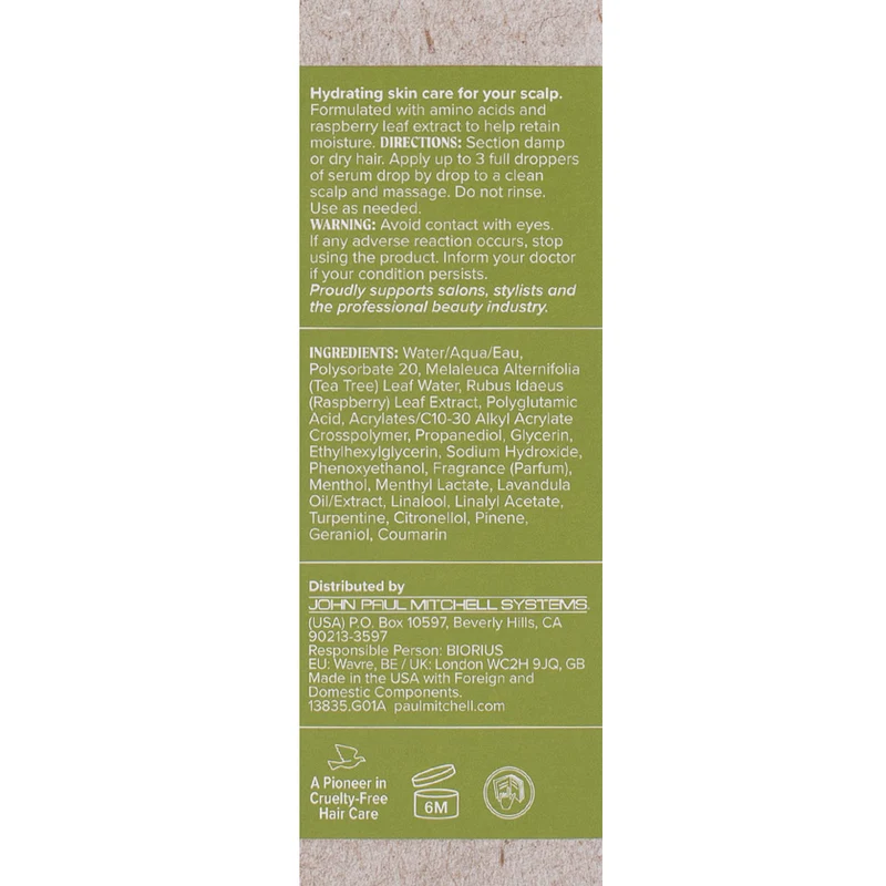 Paul Mitchell Tea Tree Special Scalp Wellness Dry Scalp Serum 55ml - siero idratante per cute e capelli secchi