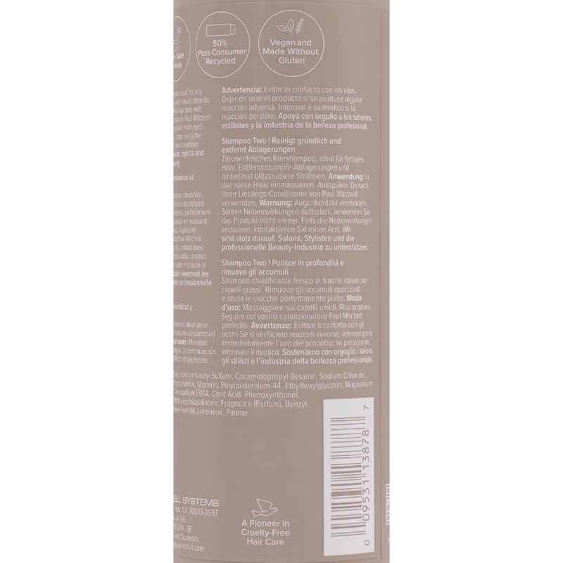 Paul Mitchell Clarify Shampoo Two 300ml - shampoo purificante