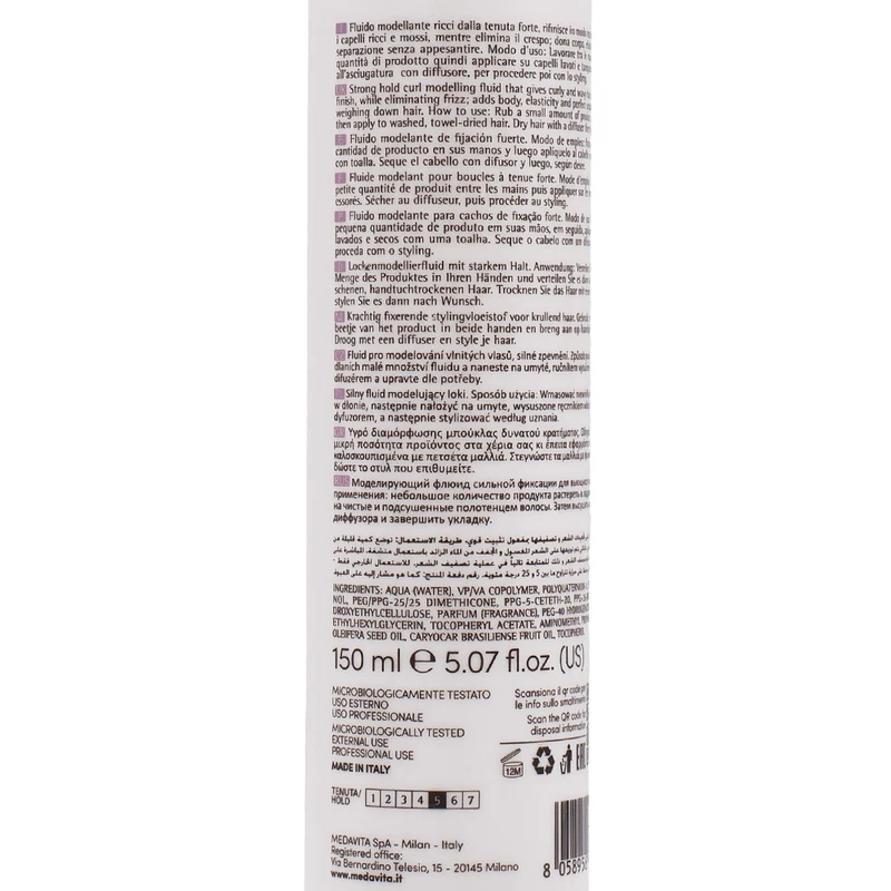 Medavita Idol Curly Curl Shape Model Up Fluid 150ml - fluido modellante capelli ricci