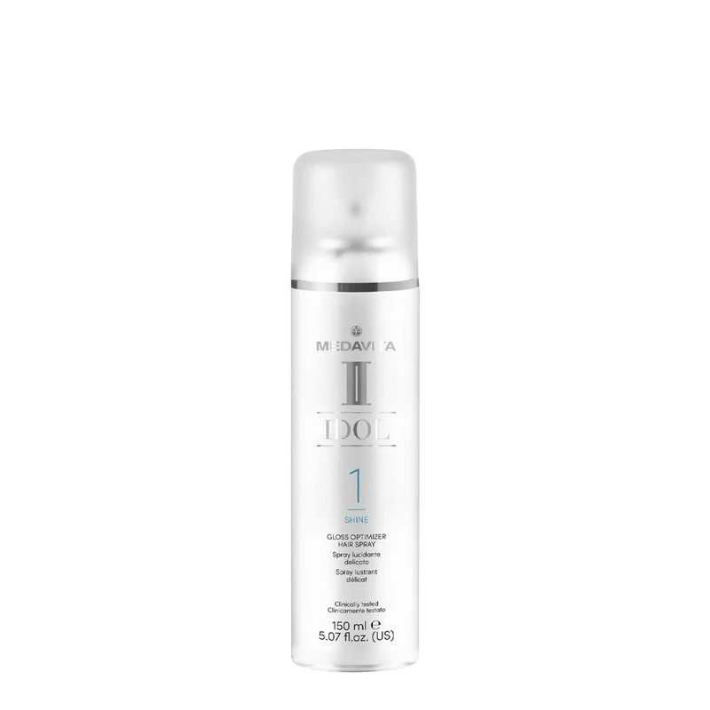 Medavita Idol Shine Gloss Optimizer Hair Spray 150ml - spray lucidante delicato