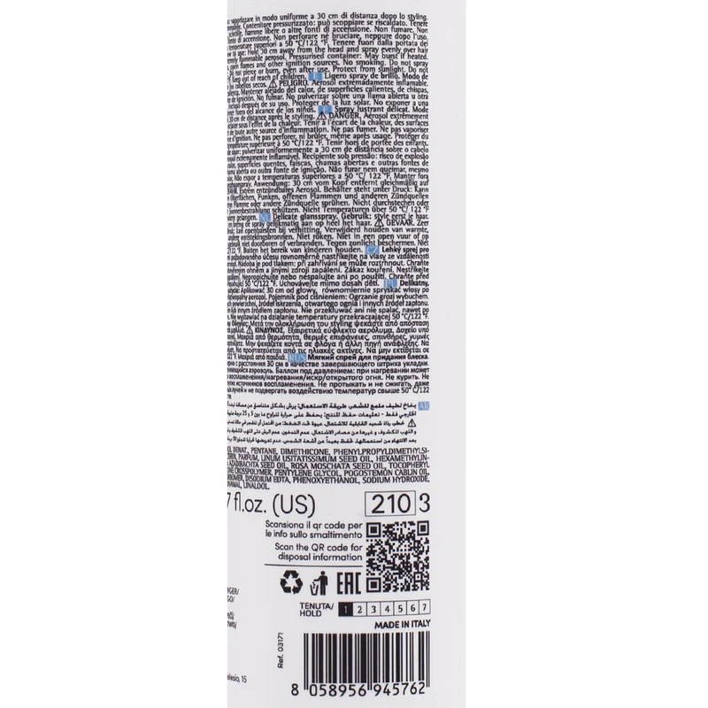 Medavita Idol Shine Gloss Optimizer Hair Spray 150ml - spray lucidante delicato