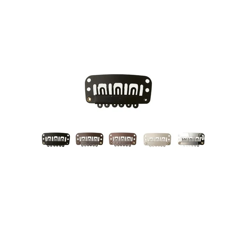 She Clip Piccola 9 T per applicazione capelli tessuti 10Pz